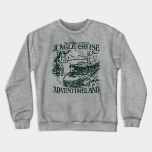 World Famous Jungle Cruise - Adventureland (Dark Green) Crewneck Sweatshirt